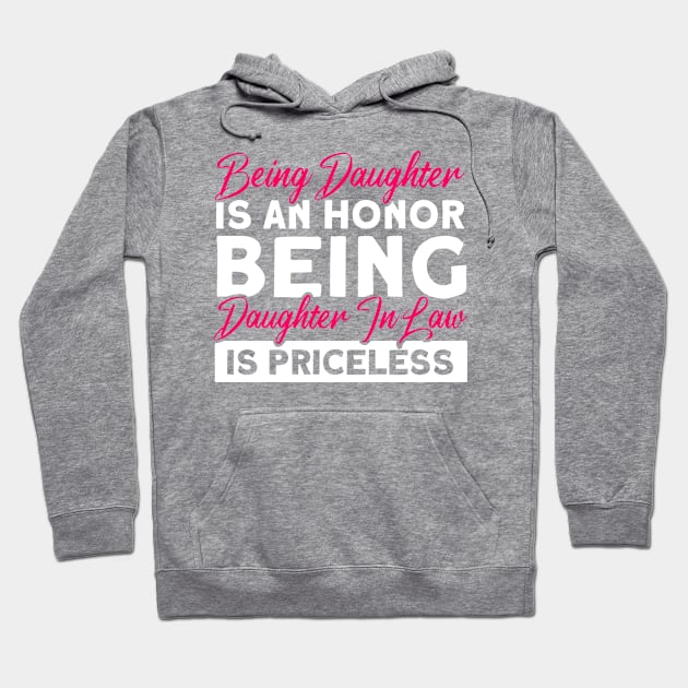 Being Daughter Is An Honor Daughter Hoodie by Toeffishirts